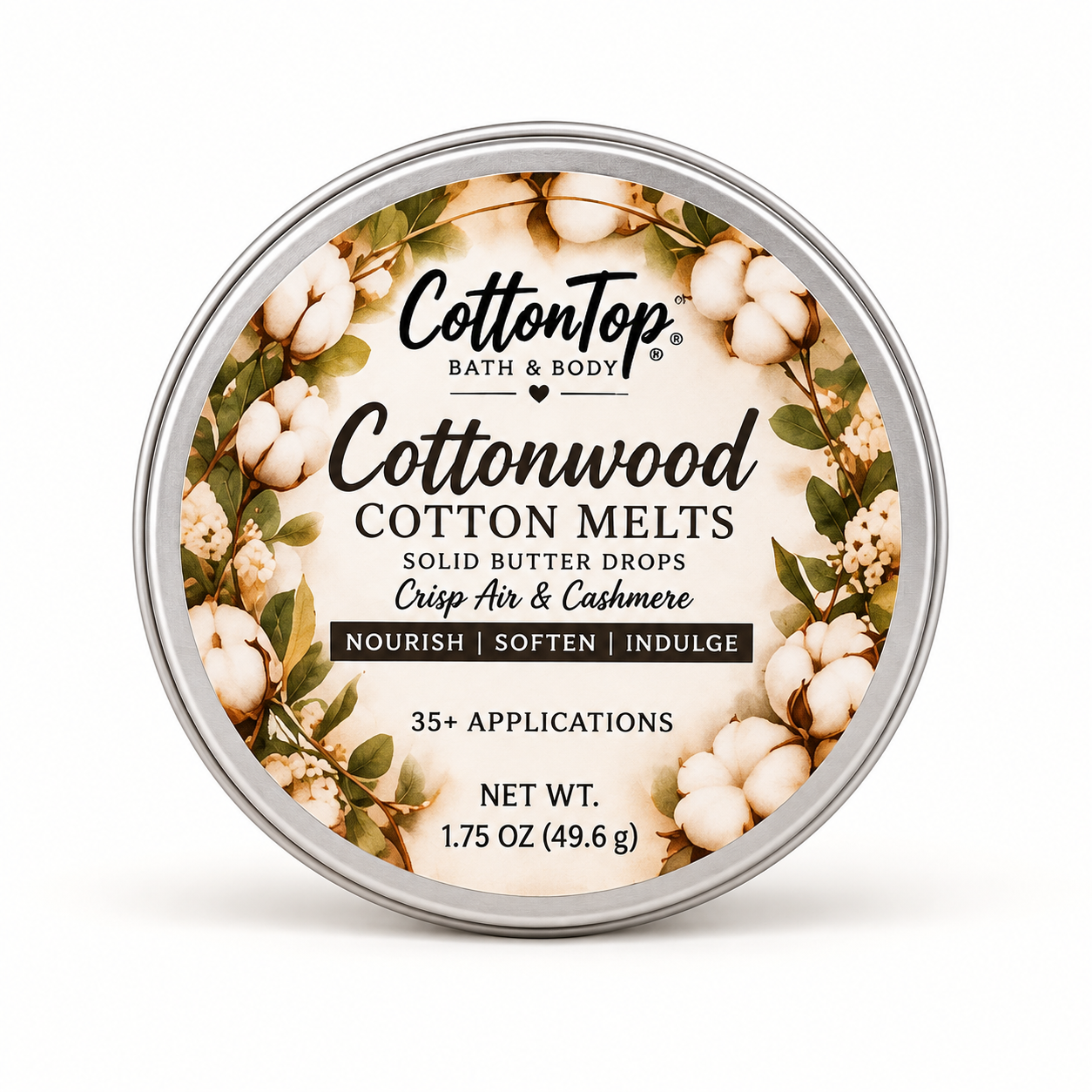 Cottonwood CottonTop Cotton Melts tin