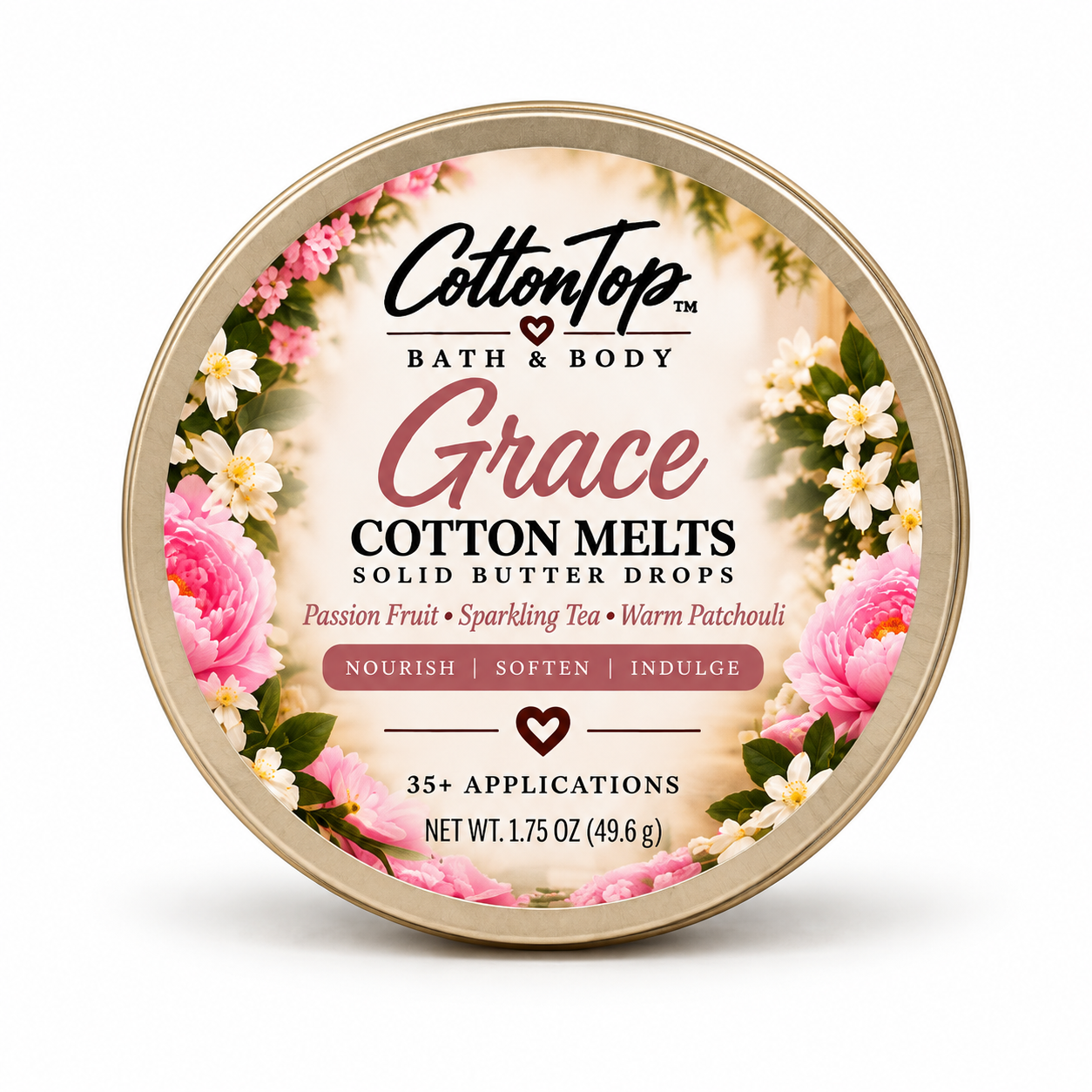Grace CottonTop Cotton Melts tin