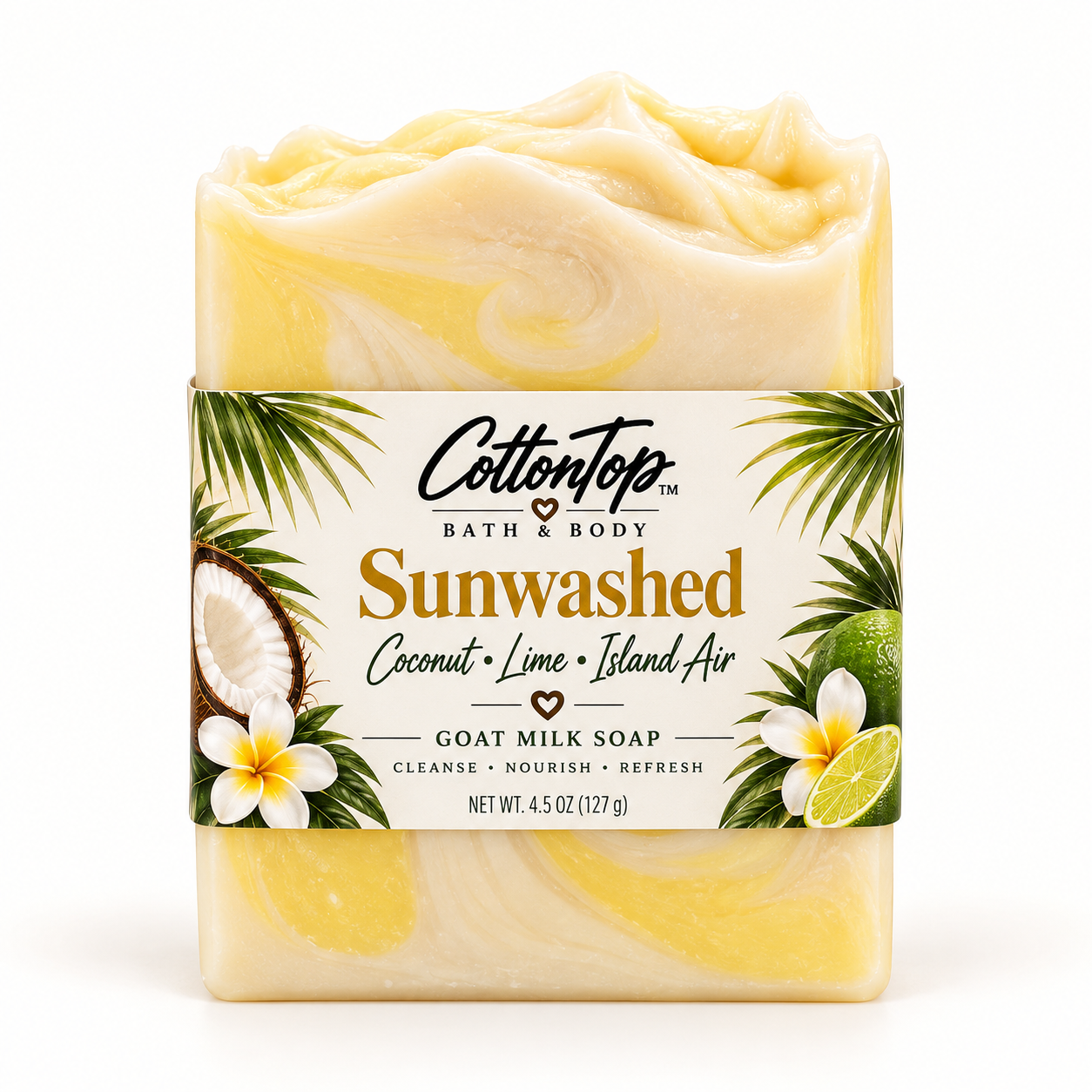 Sunwashed CottonTop goat milk soap
