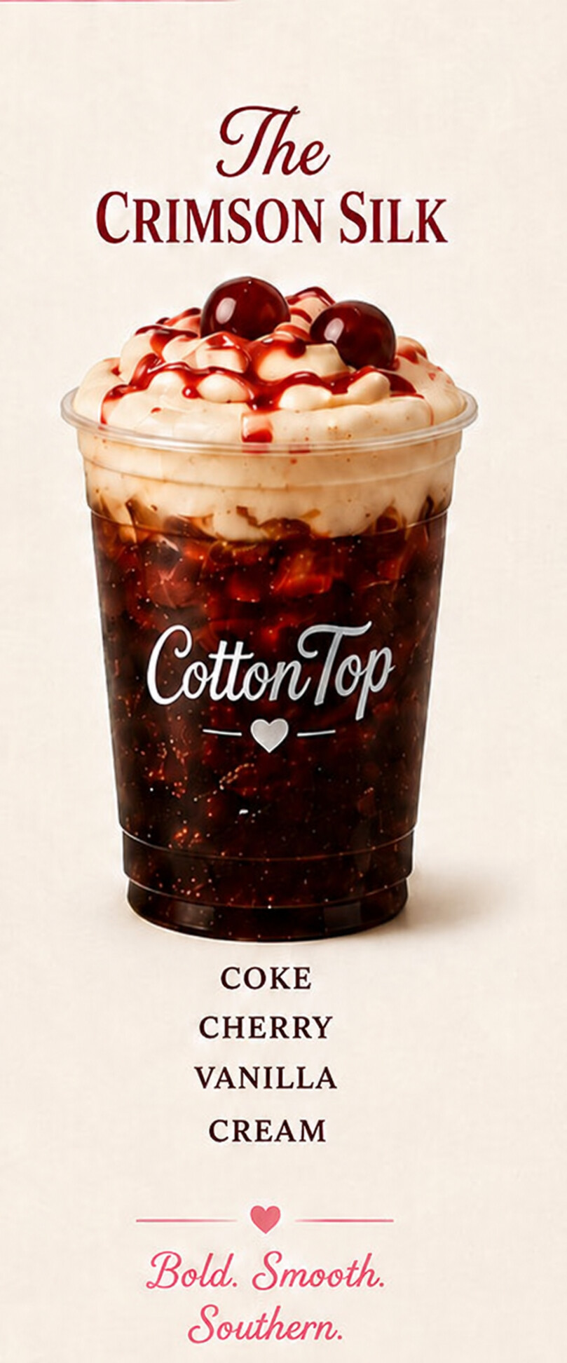 The Crimson Silk CottonTop Dirty Soda