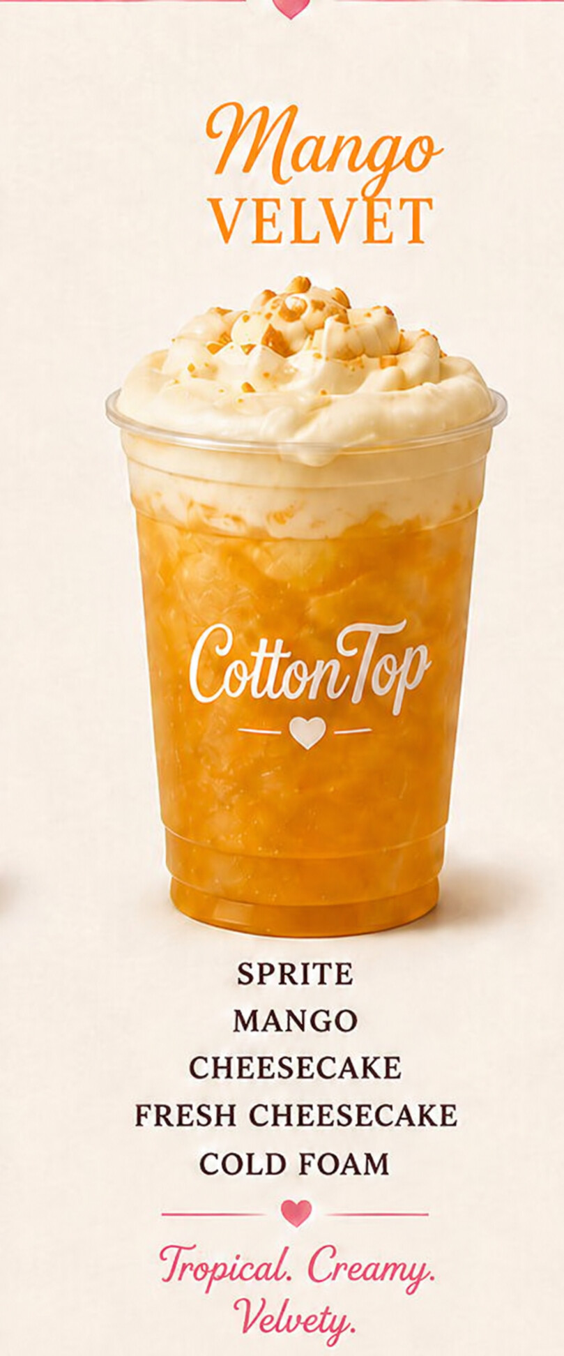 Mango Velvet CottonTop Dirty Soda
